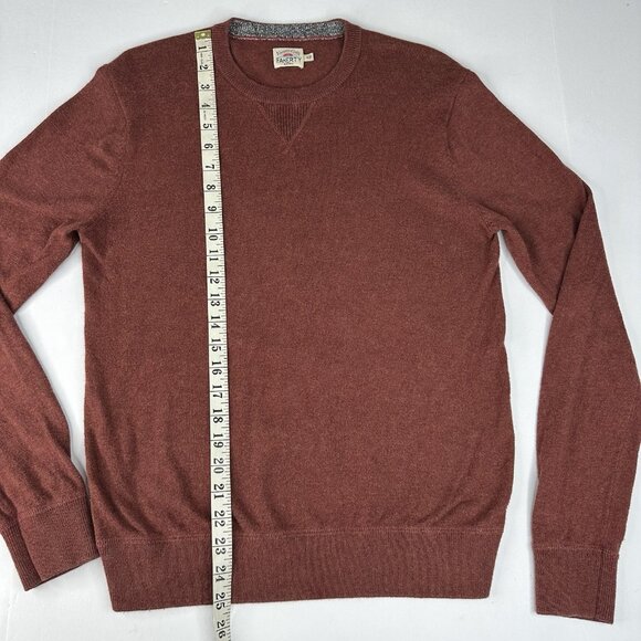 Fatherly Women's Brown Crewneck Cashmere Cotton Long Sleeve Knit Sweater S/C36.9 - Picture 10 of 13